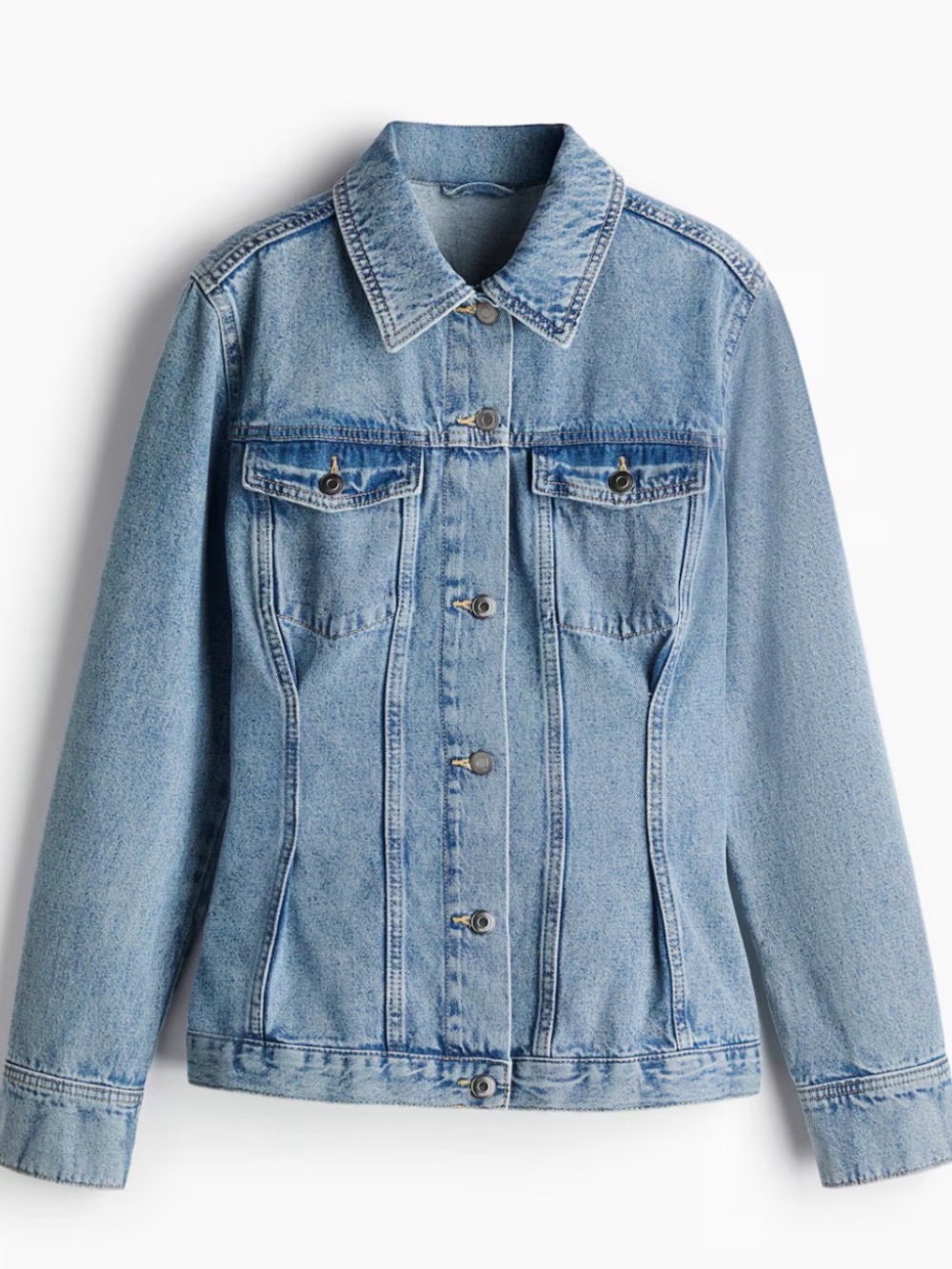 H&M TAPERED-WAIST DENIM JACKET
